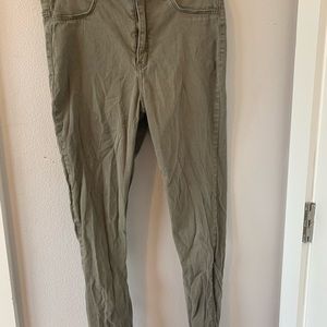 Army green jeans